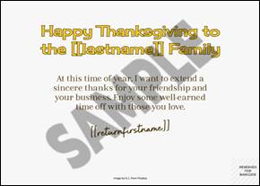 A thanksgiving card with text

Description automatically generated