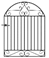 A black gate with a handle

Description automatically generated